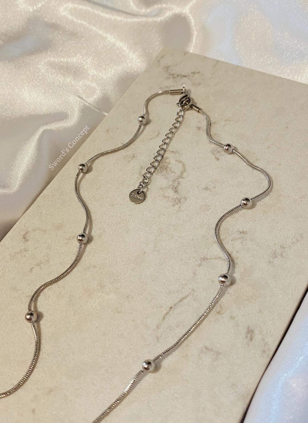 Çelik Gümüş Kalp Kolye - Görsel 3